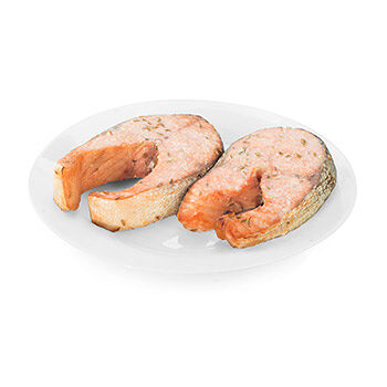 Стейк из лосося атлантического (семги) запеченный, вес