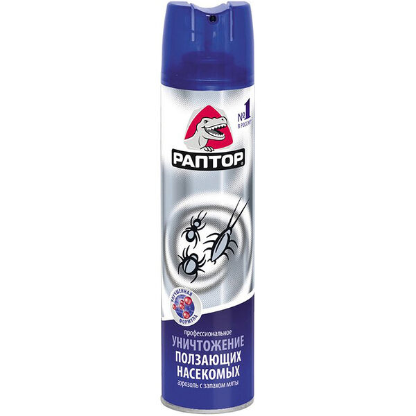 Аэрозоль Раптор от ползающих насекомых, 350 мл