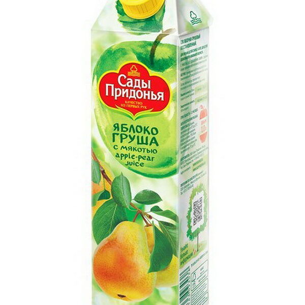 Сок Сады Придонья яблочно-грушевый с/м гом восст 1л