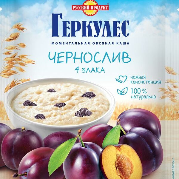 Каша Русский продукт геркулесовая с черносливом 35г