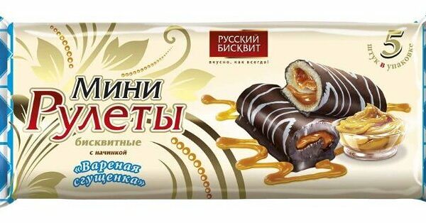 Мини-рулет Русский бисквит Вареная сгущенка