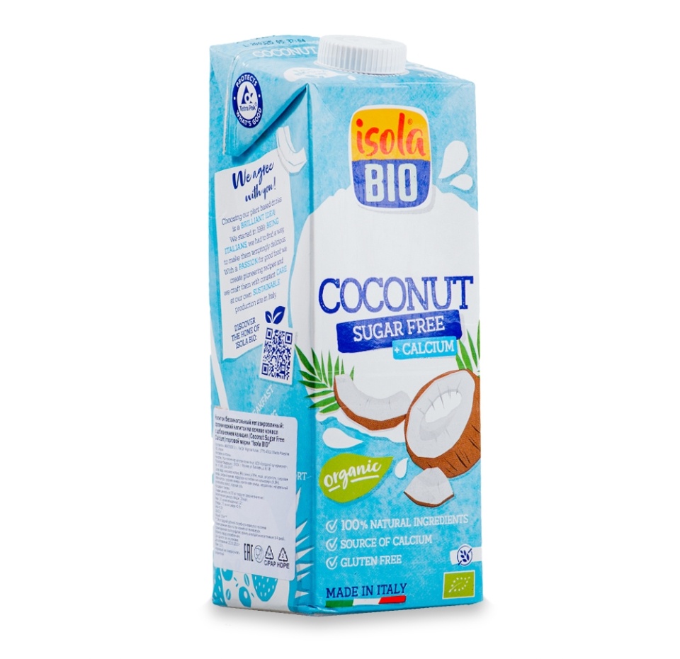 

Напиток кокосовый ISOLA BIO без сахара Coconut 0% Sugars Abafoods s.r.l.