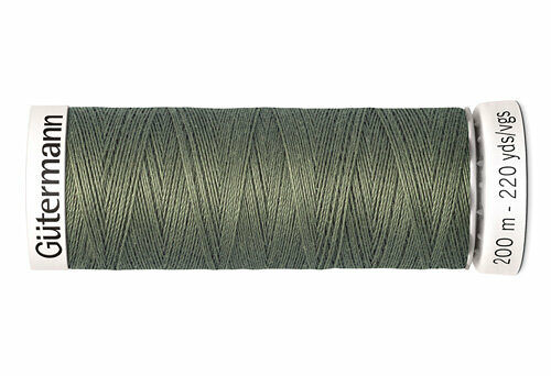 748277 Нить Sew-all для всех материалов, 200м, 100% п/э Gutermann(824 зеленый камуфляж)