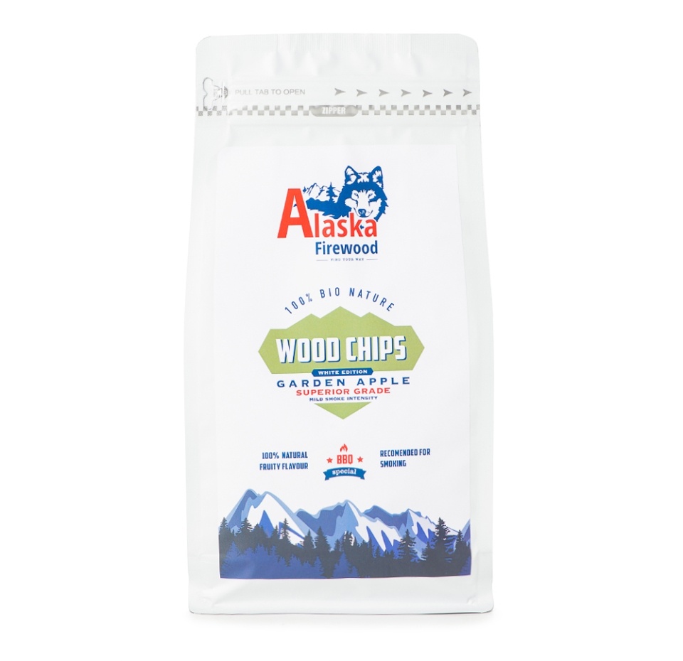 

Щепа яблоневая для копчения Alaska Firewood 300 г