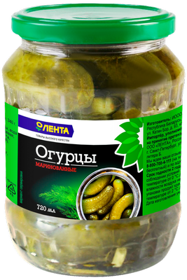 Огурцы маринованные ЛЕНТА