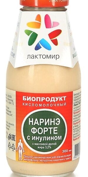 Кисломолочный продукт Лактомир Наринэ-Фортэ 3,2% с инулином