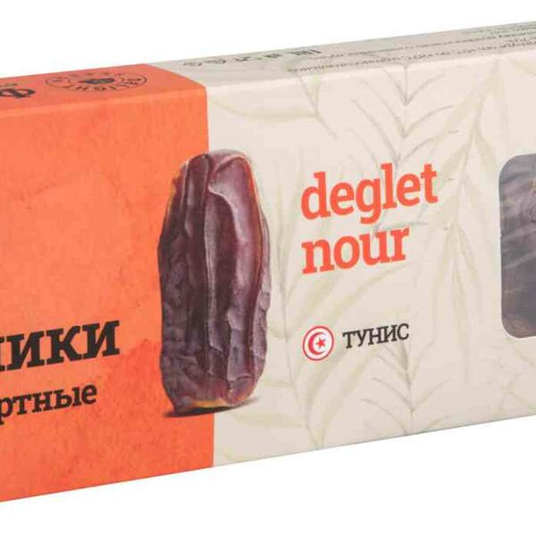 Финики сушеные DELIGHT SEASON стандартные с косточкой, сорт Деглет-Нур