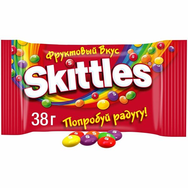 Драже Skittles фрукты, 38г