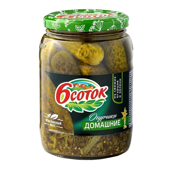 Огурчики 6 соток Домашние 680 г