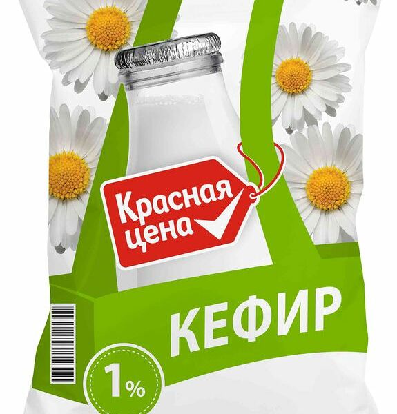 Кефир Красная Цена 1% 500г