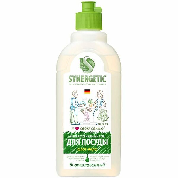 Средство для мытья посуды Synergetic алоэ биоразлагаемое, 500мл