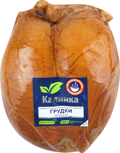 

Грудка птицы Калинка варено-копченая в/у вес