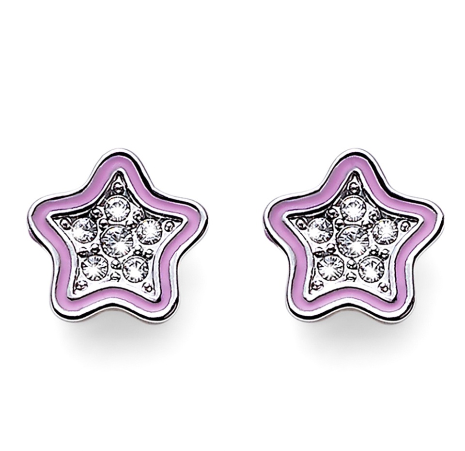 

Серьги-пусеты L.O.L. Surprise! в форме звезды Мечта латунь покрытая высококачественным слоем родия розовые