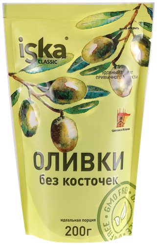 

Оливки Iska без косточек 200 г