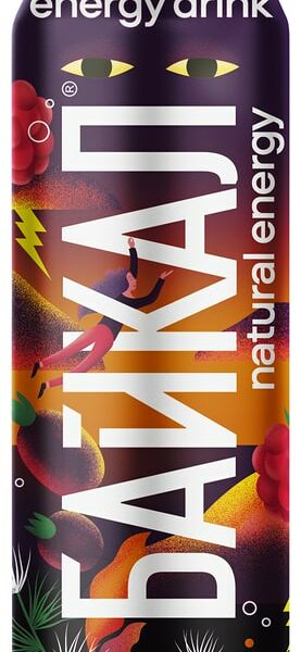 Напиток Байкал natural energy энергетический Малина-Дикая смородина 450мл