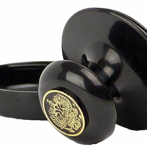 Оснастка для печати ручная для круг.печ. 45мм пласт. с гербом Россия