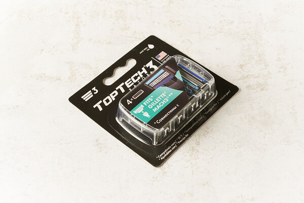 Сменные кассеты мужские TopTech Razor 3, 4шт_РП