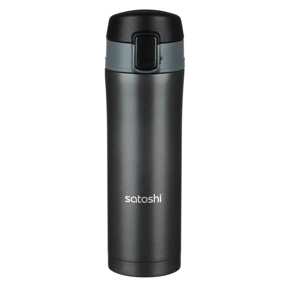 Термос-кружка Satoshi с крышкой на защёлке нержавеющая сталь 450 мл