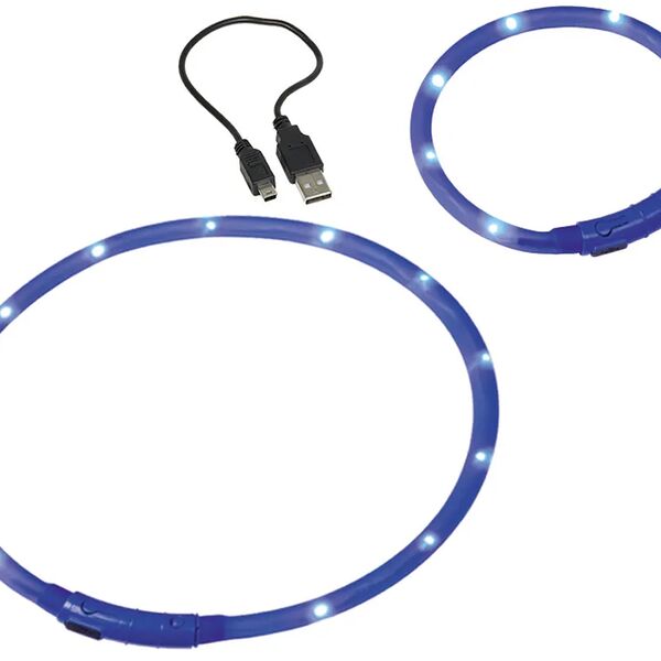 Ошейник для собак светодиодный  XL/70см синий NOBBY 