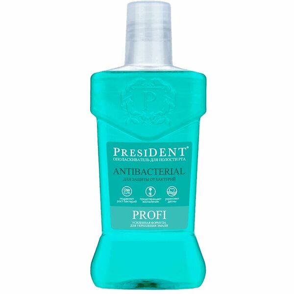 Ополаскиватель для полости рта President Антибактериальный Profi  250 мл 