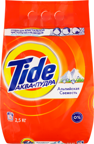 

Стиральный порошок Tide Автомат Альпийская свежесть 2.5 кг