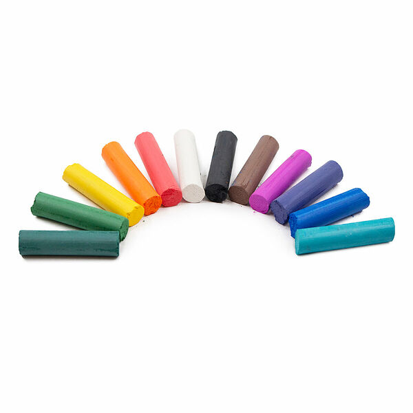 0465 Пастель детская 'Планета творчества', 12 цветов, Middle Hard