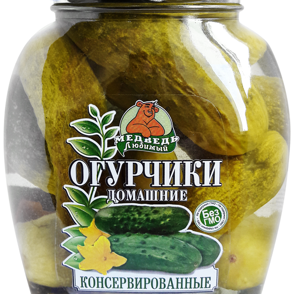 Огурчики консервированные МЕДВЕДЬ ЛЮБИМЫЙ Домашние