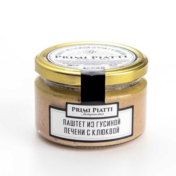 Паштет Primi Piatti из гусиной печени с клюквой 180 г