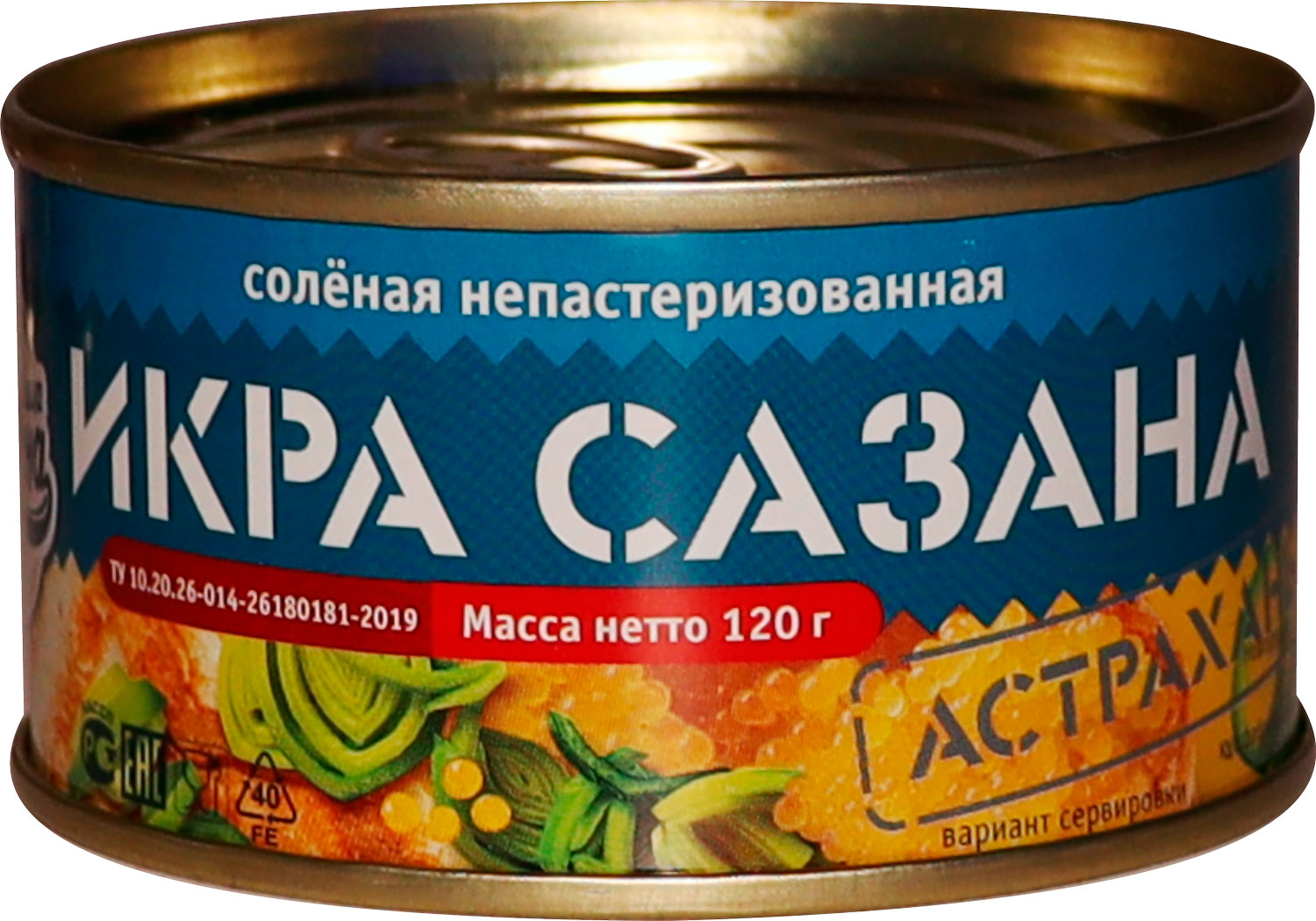 

Икра сазана Сокровища океана натуральная непастеризованная 120 г