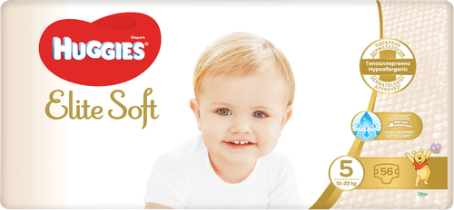 

Подгузники Huggies Elite Soft (Элит Софт) 5 (12-22 кг), 56 шт.