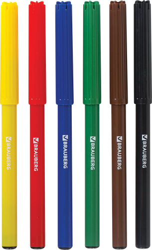 

Фломастеры Brauberg Академия 6 цветов