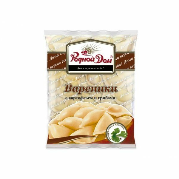 Вареники Родной дом с картофелем и грибами 900 г