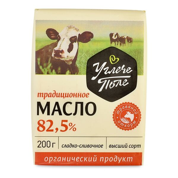 Масло сладкосливочное Углече Поле 82,5% АгриВолга