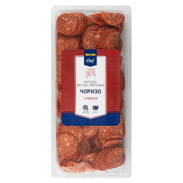 Колбаса Metro Chef Чоризо варено-копченая нарезка