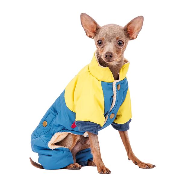 Комбинезон для собак M голубой (унисекс)