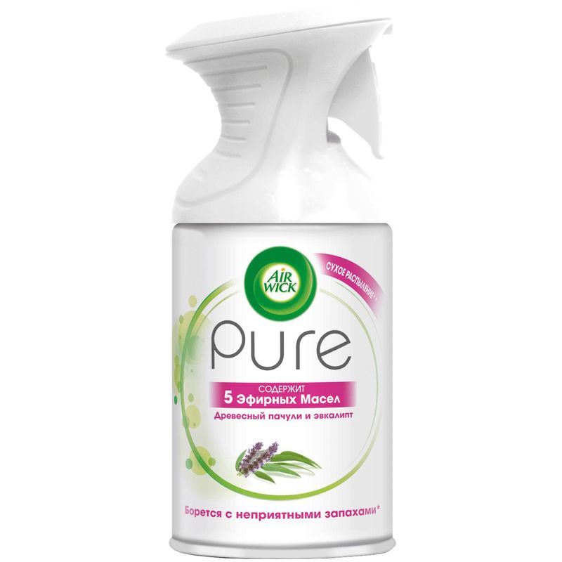 

Освежитель воздуха Air Wick Pure Древесный Пачули и Эвкалипт 250 мл