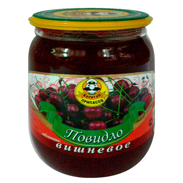 Повидло вишнёвое Капитан Припасов 620г