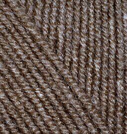 Пряжа ALIZE 'Superlana klasik' (однотонная) 100гр. 280м. (75% акрил, 25%шерсть) ТУ(240 кофе с молоком меланж)