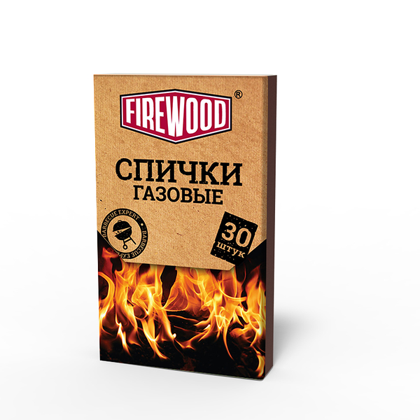 Спички газовые Firewood 8,4 см, 30 шт