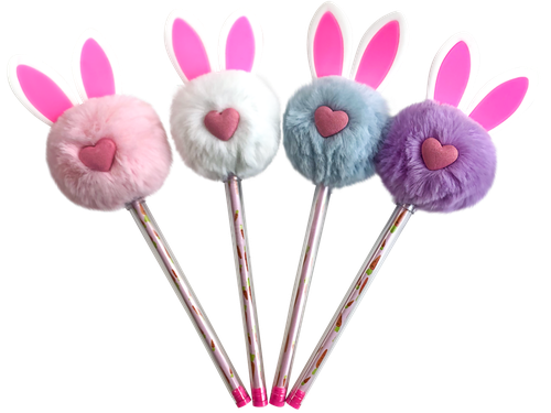 

Ручка шариковая Плюшевый зайка, синий