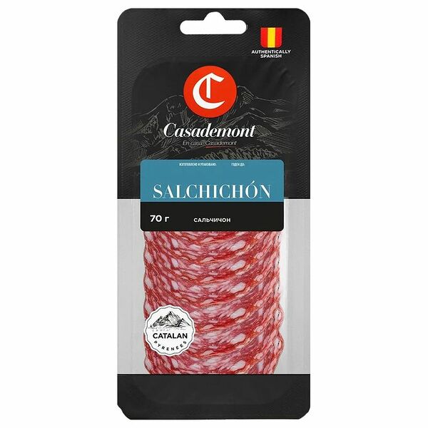 Колбаса сыровяленая Casademont Сальчичон Экстра полусухая, 70г