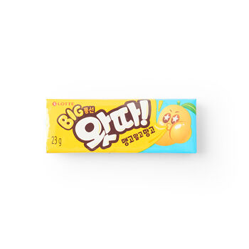 Жевательная резинка LOTTE WHATTA Big Bubble Gum Mango вкус манго 23г Республика Корея