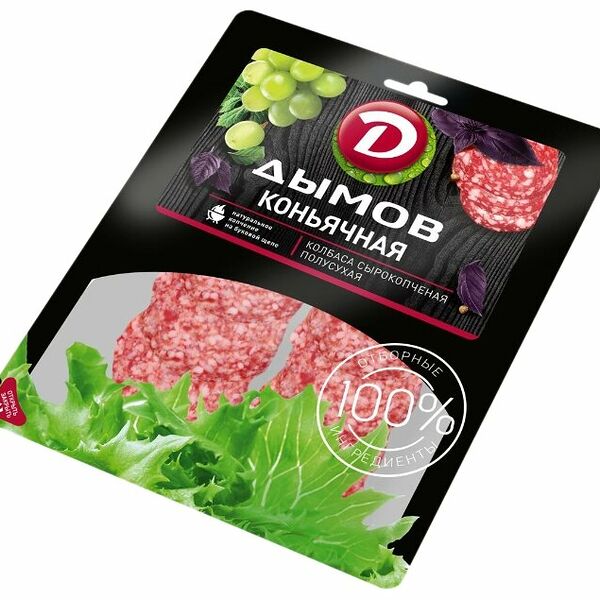 Колбаса сырокопчёная Дымов Коньячная