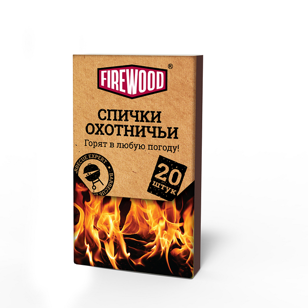 Спички охотничьи Firewood 8,5 см, 20 шт