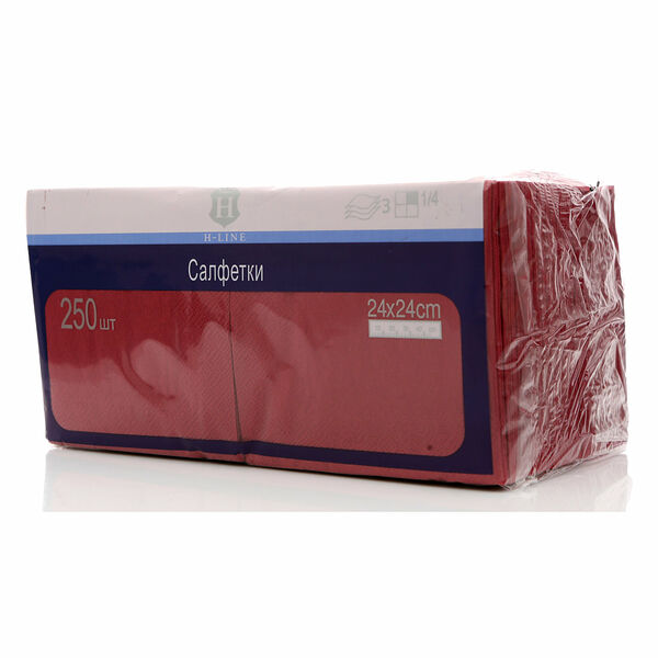 Салфетки бумажные трехслойные, 250+/-5% шт, в ассортименте ТМ Metro (Метро)