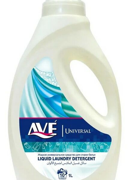 AVE Жидкое средство для стирки всех видов ткани, 1 л.