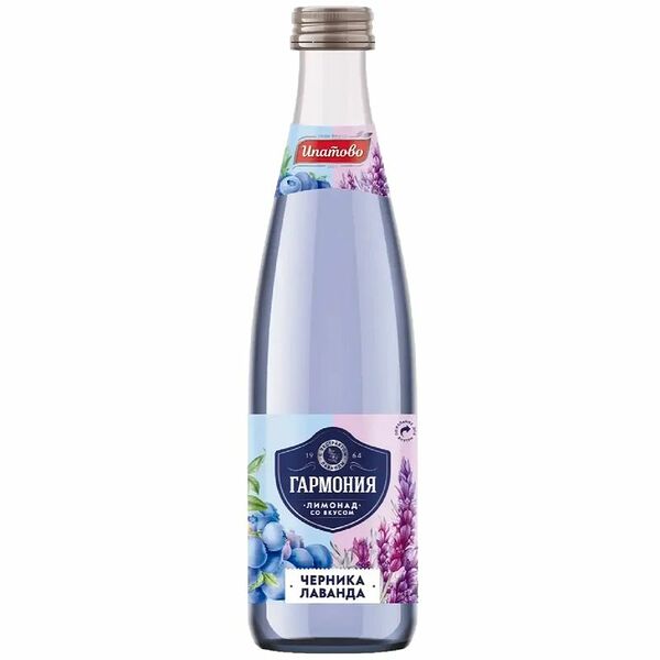 Напиток безалкогольный Ипатово Гармония лимонад роза-гуава сильногазированный
