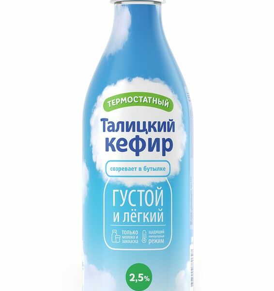 Кефир Талицкий термостатный 2.5 %, 1л