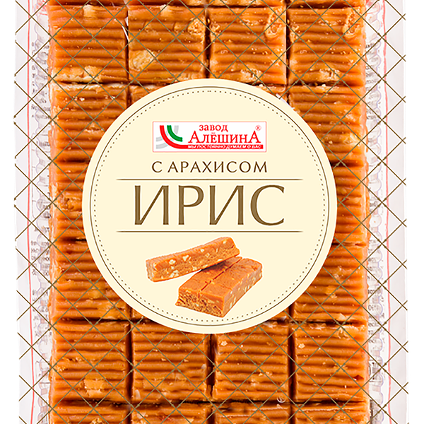 Ирис Завод Алешин с арахисом тиражный сливочный 230 г