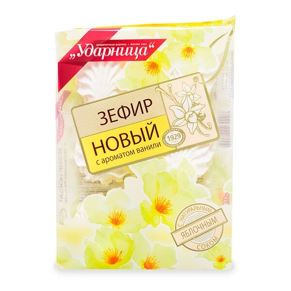 Зефир Ударница Новый с ароматом ванили 160 г